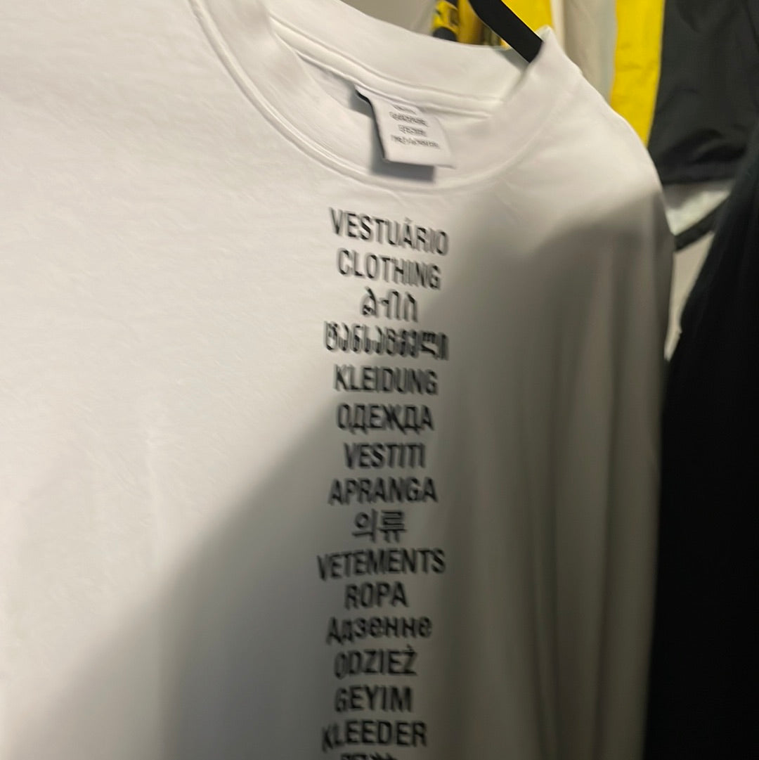 Vetements Tee weiß